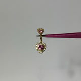 Gold Pink Princess Belly Bar