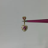 Gold Pink Princess Belly Bar