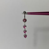 Pink Dangling Belly Bar
