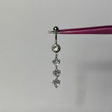 Silver Dangling Belly Bar