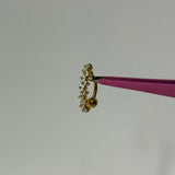 Gold Crystal Belly Bar