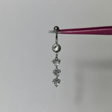Silver Dangling Belly Bar