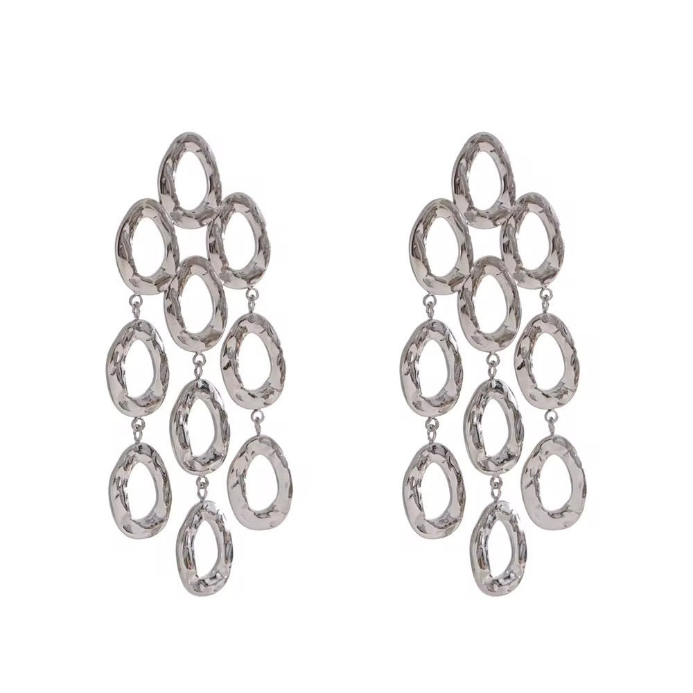 Aella Silver Stud Earrings - ILLUSIVE JEWELS