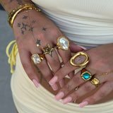 Aliya Gold Ring - ILLUSIVE JEWELS