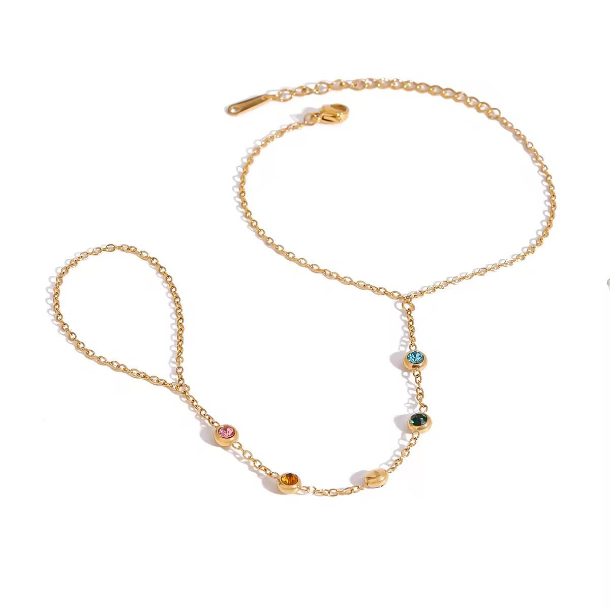 Alvie Gold Hand Chain - ILLUSIVE JEWELS