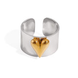 Amor Mixed Metal Ring - ILLUSIVE JEWELS