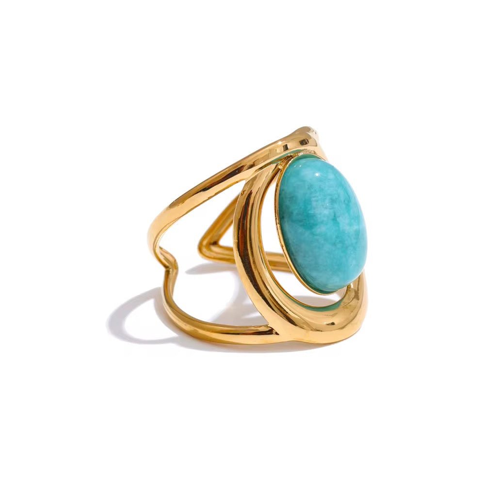 Apatite Chunky Ring - ILLUSIVE JEWELS