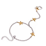 Astra Mixed Metal Hand Chain - ILLUSIVE JEWELS