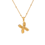 Bubble Letter Initial Necklace - ILLUSIVE JEWELS