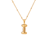 Bubble Letter Initial Necklace - ILLUSIVE JEWELS