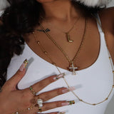 Bubble Letter Initial Necklace - ILLUSIVE JEWELS