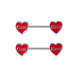Cum Here Nipple Bars - ILLUSIVE JEWELS