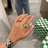 Gia Mixed Metal Ring - ILLUSIVE JEWELS