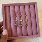 Gold Cherry Belly Bar - ILLUSIVE JEWELS