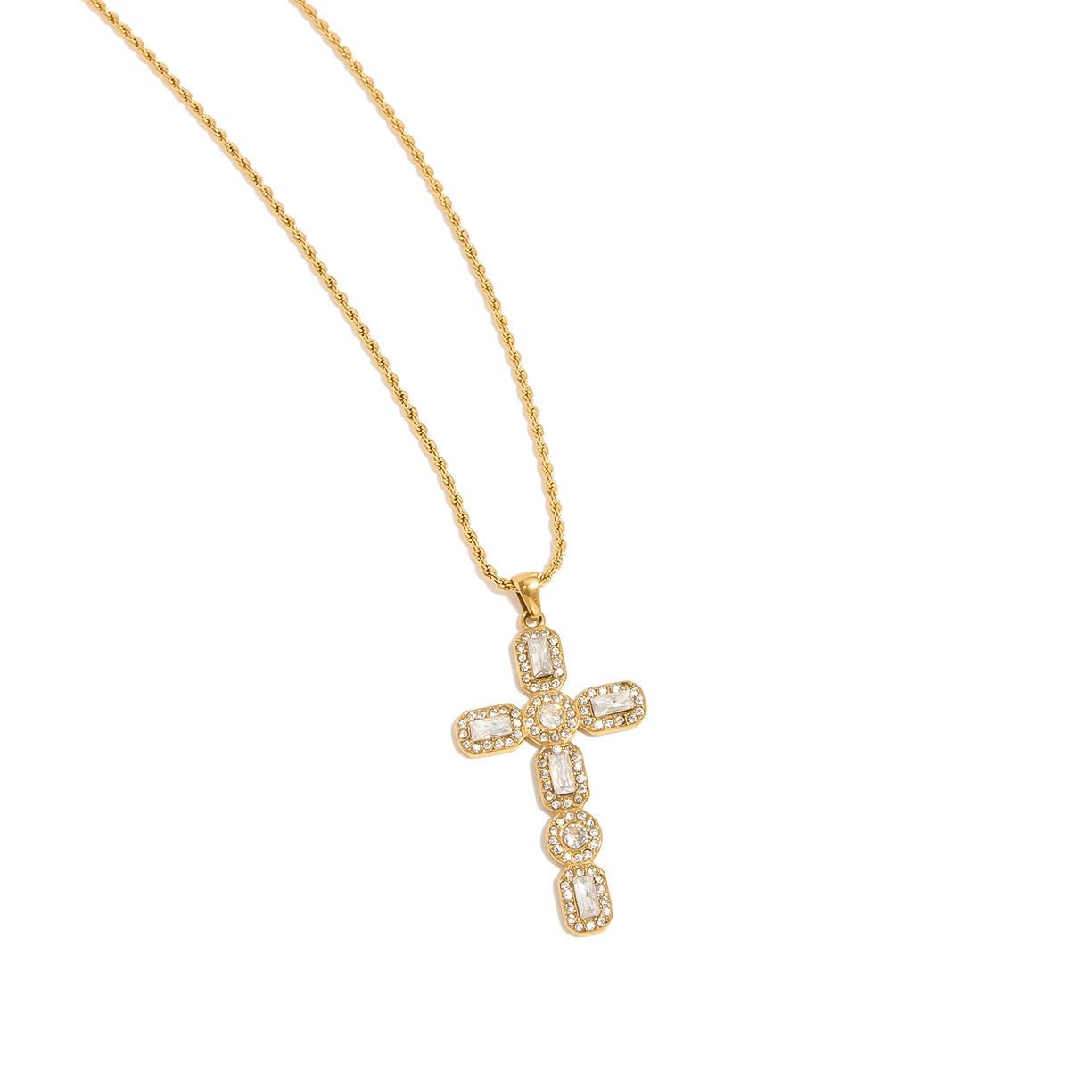 Gold Cross Necklace - ILLUSIVE JEWELS