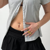 Gold Cross Ring - ILLUSIVE JEWELS