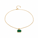 Gold Emerald Pendant Necklace - ILLUSIVE JEWELS