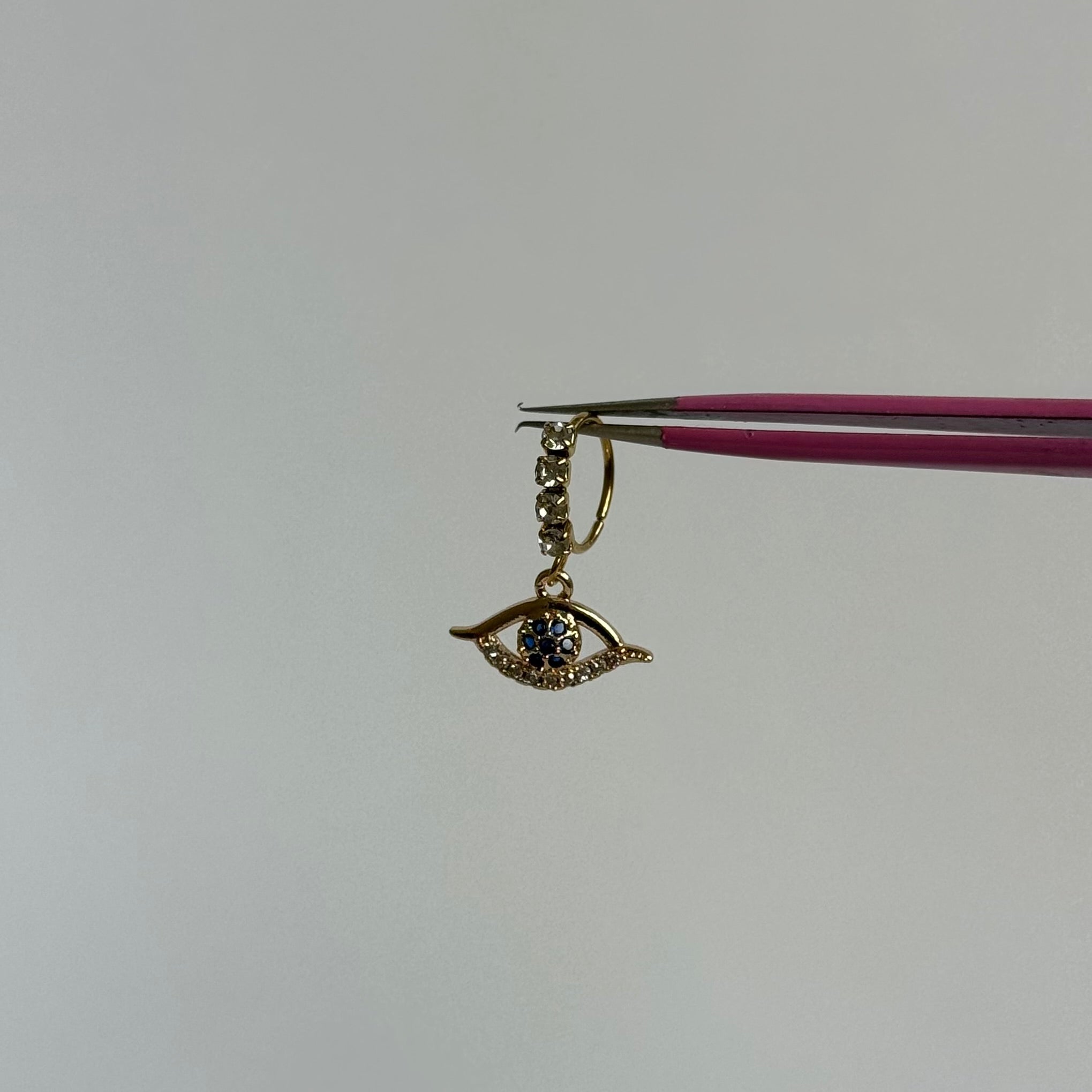 Gold Evil Eye Nose Ring - ILLUSIVE JEWELS