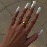 Gold Geometric Ring - ILLUSIVE JEWELS