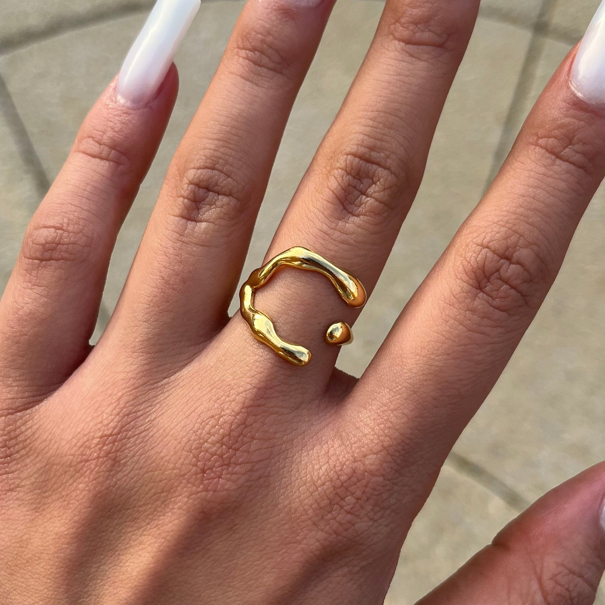 Gold Geometric Ring - ILLUSIVE JEWELS