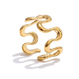 Gold Groovy Ring - ILLUSIVE JEWELS