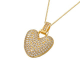 Gold Icy Bubble Letter Initial Necklace - ILLUSIVE JEWELS