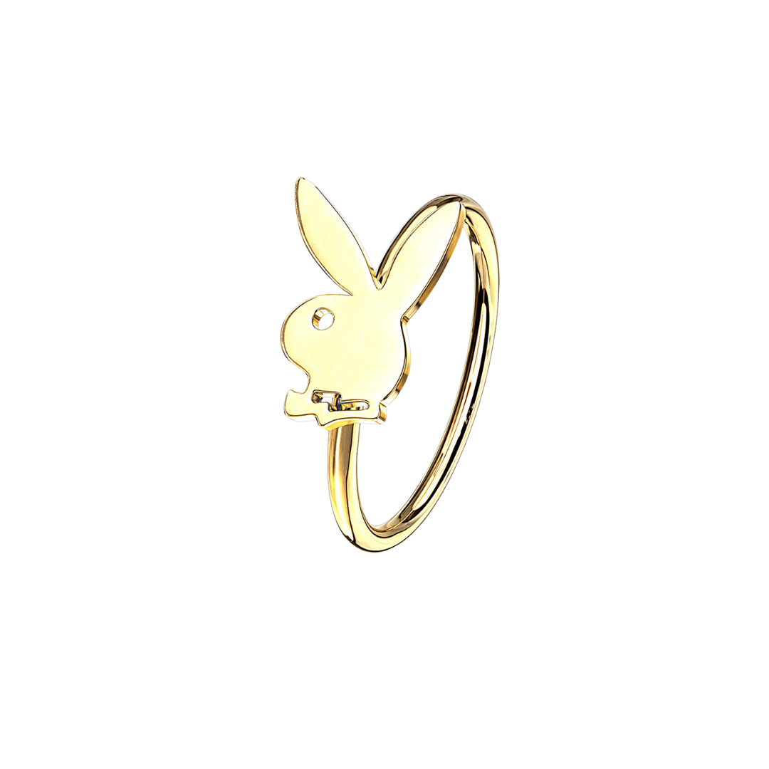 Gold P - Bunny Nose Ring - ILLUSIVE JEWELS