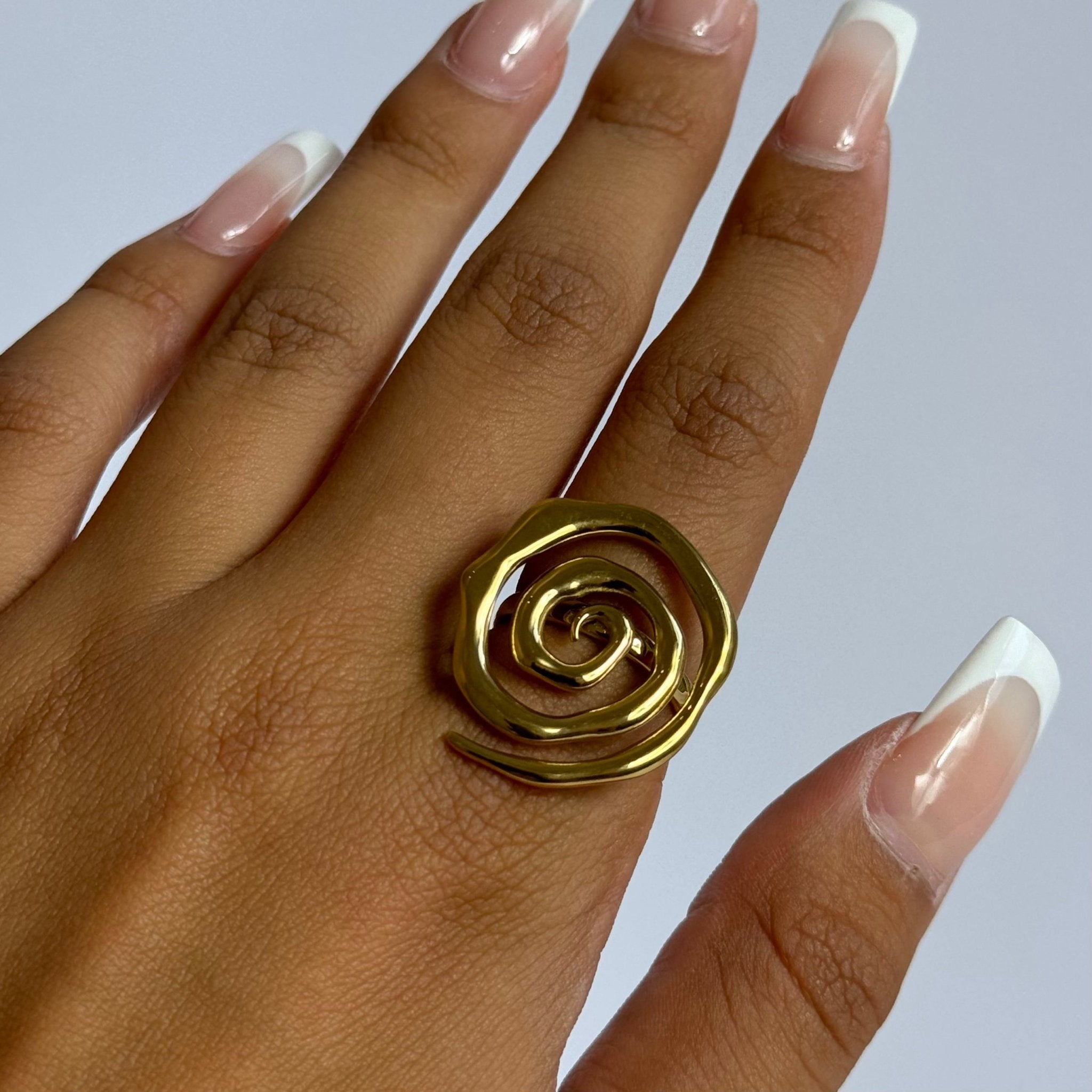Gold Spiral Ring - ILLUSIVE JEWELS