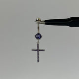 Purple Cross Belly Bar