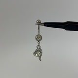 Silver Love Belly Bar