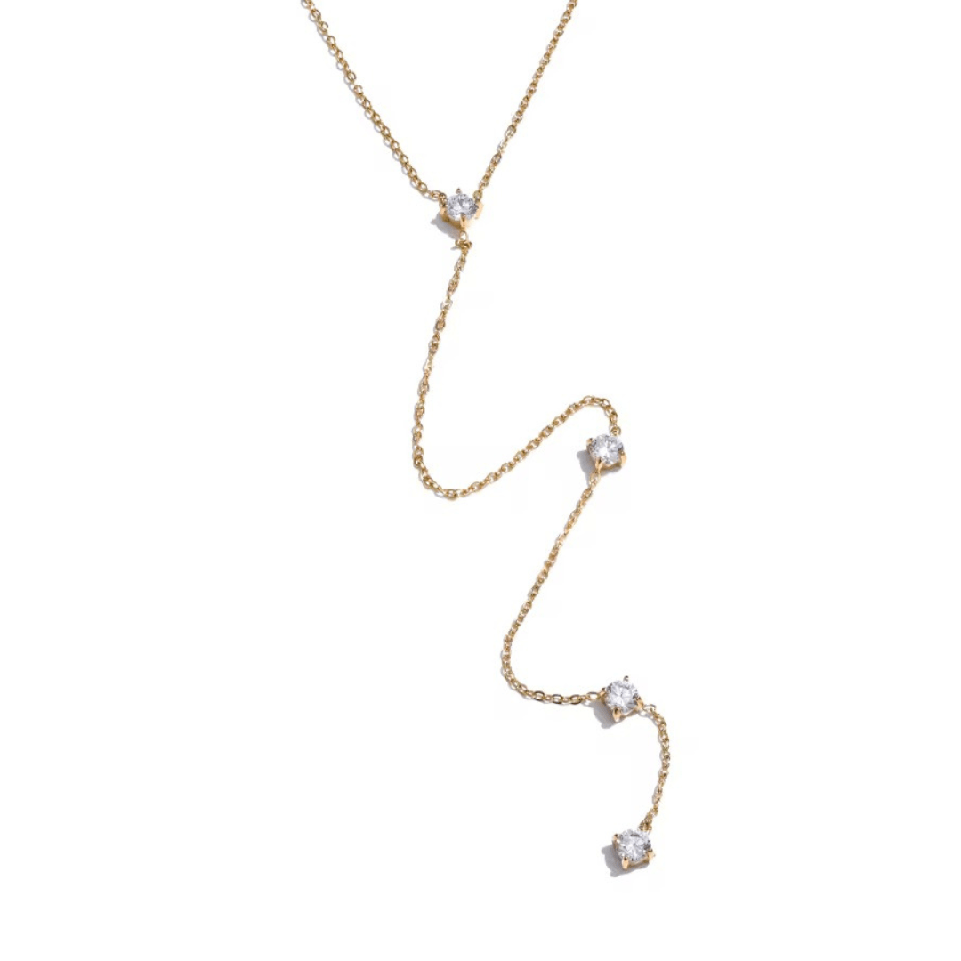 Ivy Gold Dangling Necklace - ILLUSIVE JEWELS