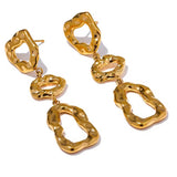 Lola Gold Stud Earrings - ILLUSIVE JEWELS