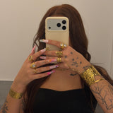 Lottie Gold Ring - ILLUSIVE JEWELS