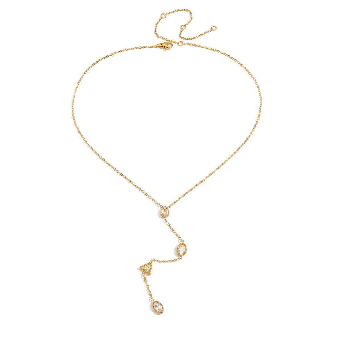 Maeva Dangling Gemstone Necklace - ILLUSIVE JEWELS