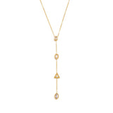 Maeva Dangling Gemstone Necklace - ILLUSIVE JEWELS