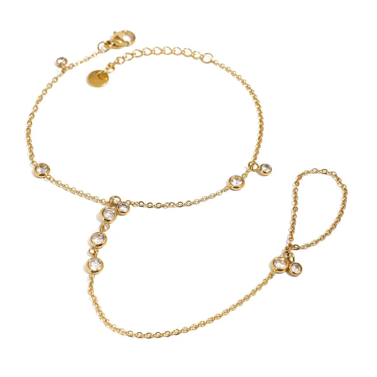 Nelly Gold Hand Chain - ILLUSIVE JEWELS