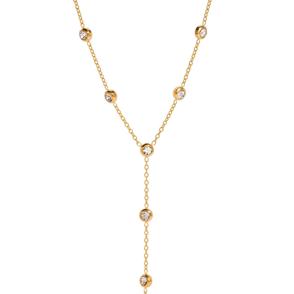 Nova Dangling Gemstone Necklace - ILLUSIVE JEWELS