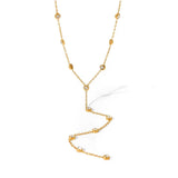 Nova Dangling Gemstone Necklace - ILLUSIVE JEWELS