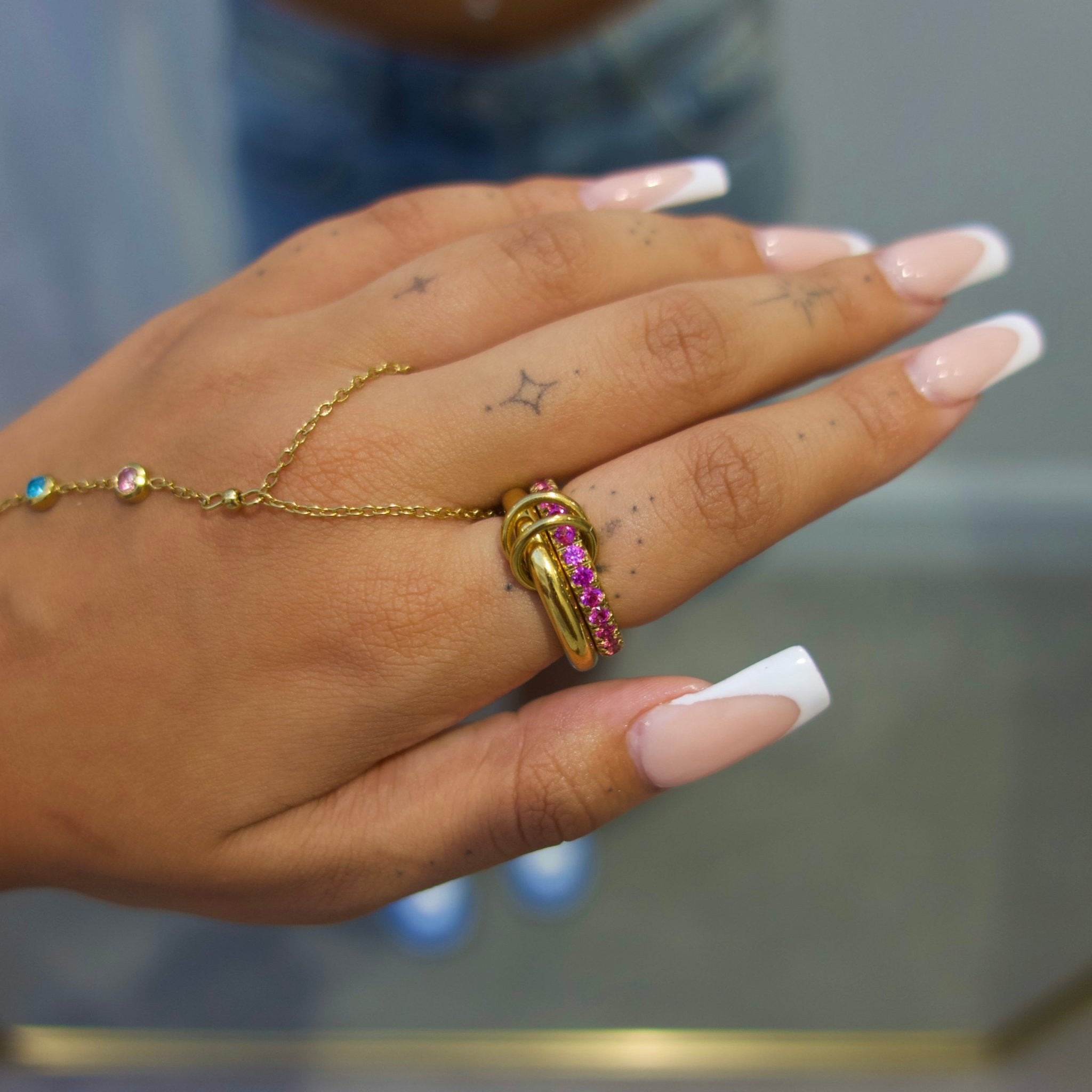 Pink Stack It Ring - ILLUSIVE JEWELS
