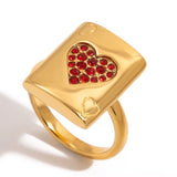 Queen Of Hearts Gold Ring - ILLUSIVE JEWELS