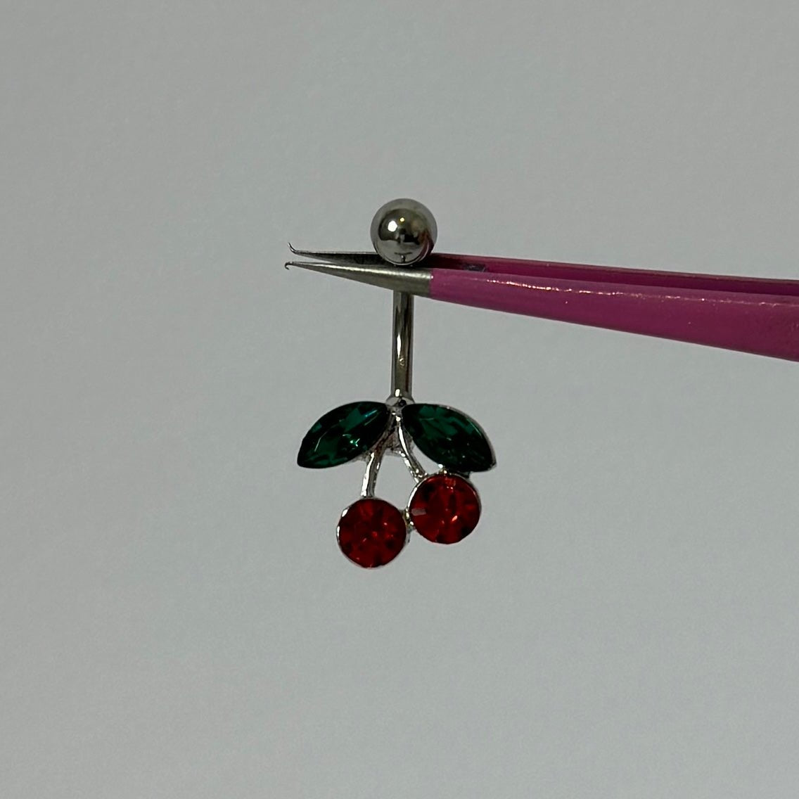 Red Cherry Belly Bar - ILLUSIVE JEWELS