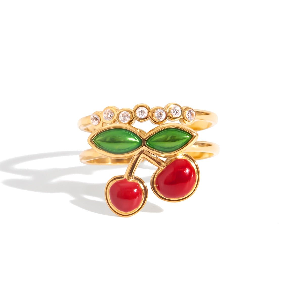 Red Cherry Ring - ILLUSIVE JEWELS
