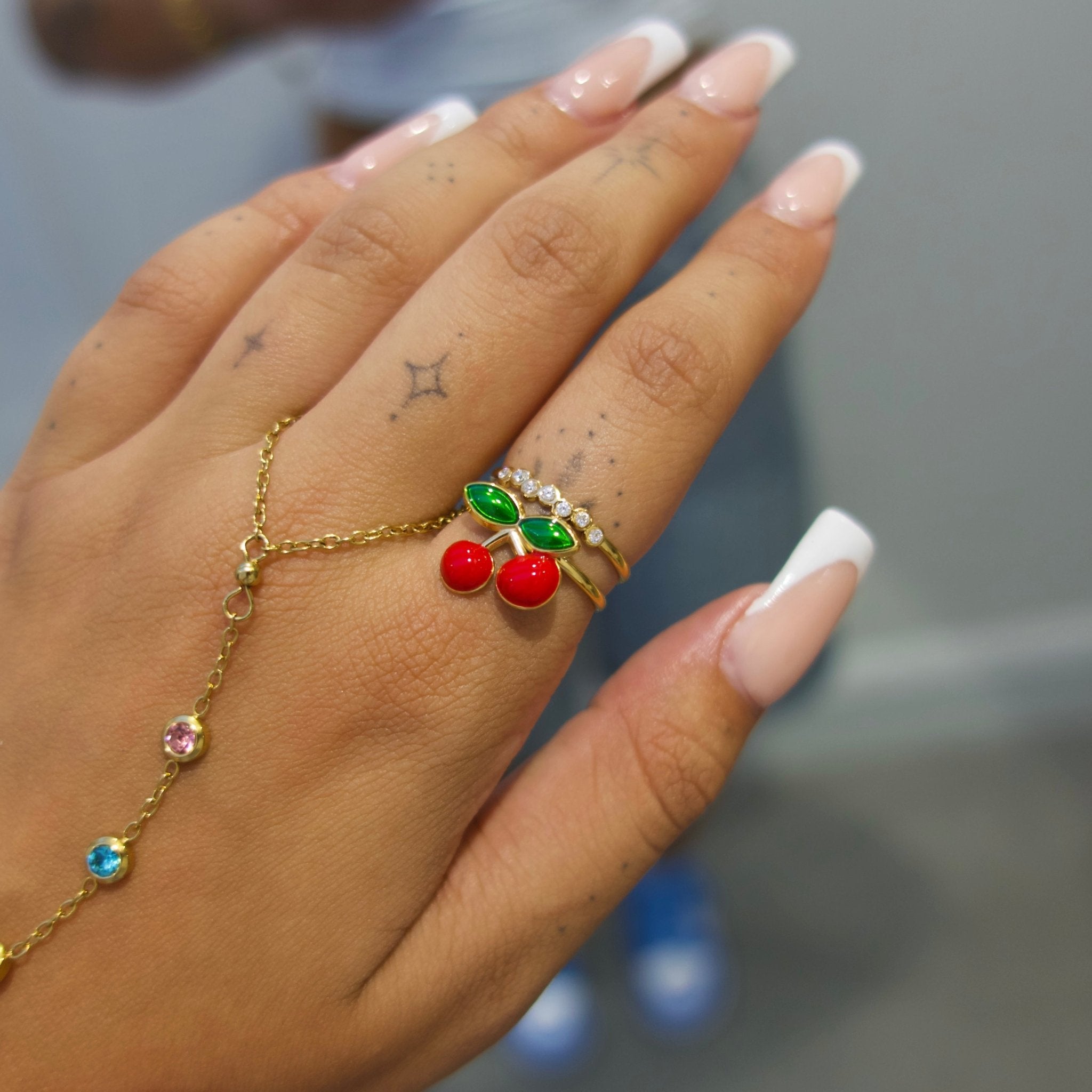 Red Cherry Ring - ILLUSIVE JEWELS