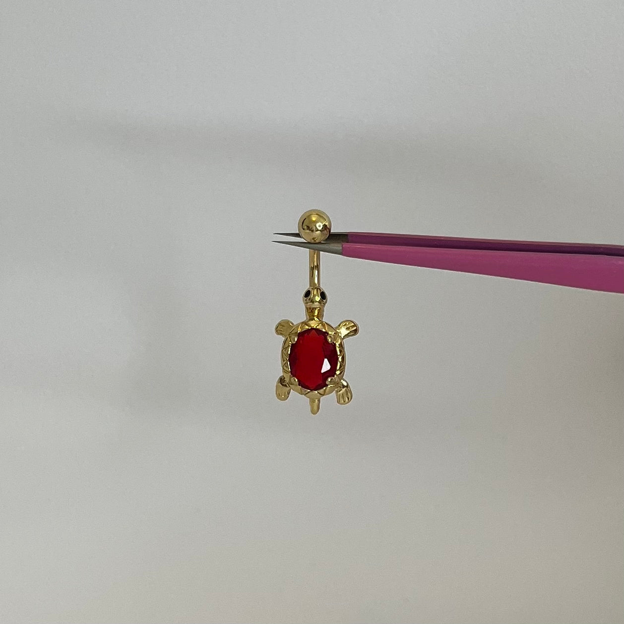 Red Turtle Belly Bar - ILLUSIVE JEWELS