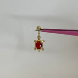 Red Turtle Belly Bar - ILLUSIVE JEWELS