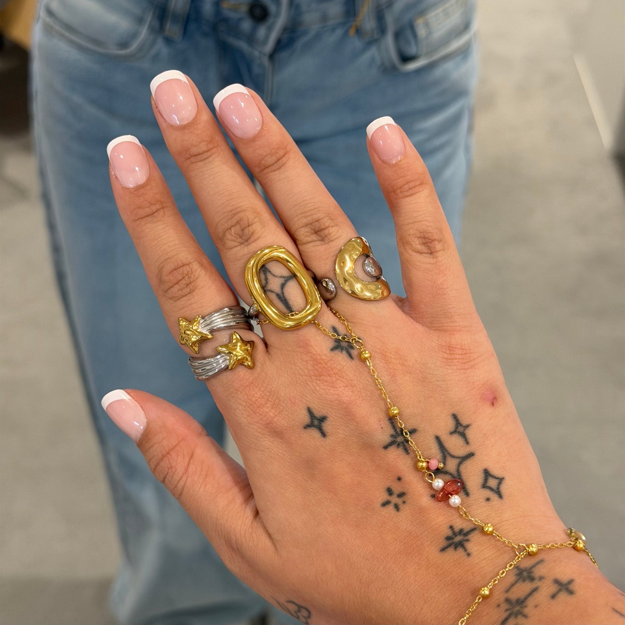 Shooting Star Mixed Metal Ring - ILLUSIVE JEWELS
