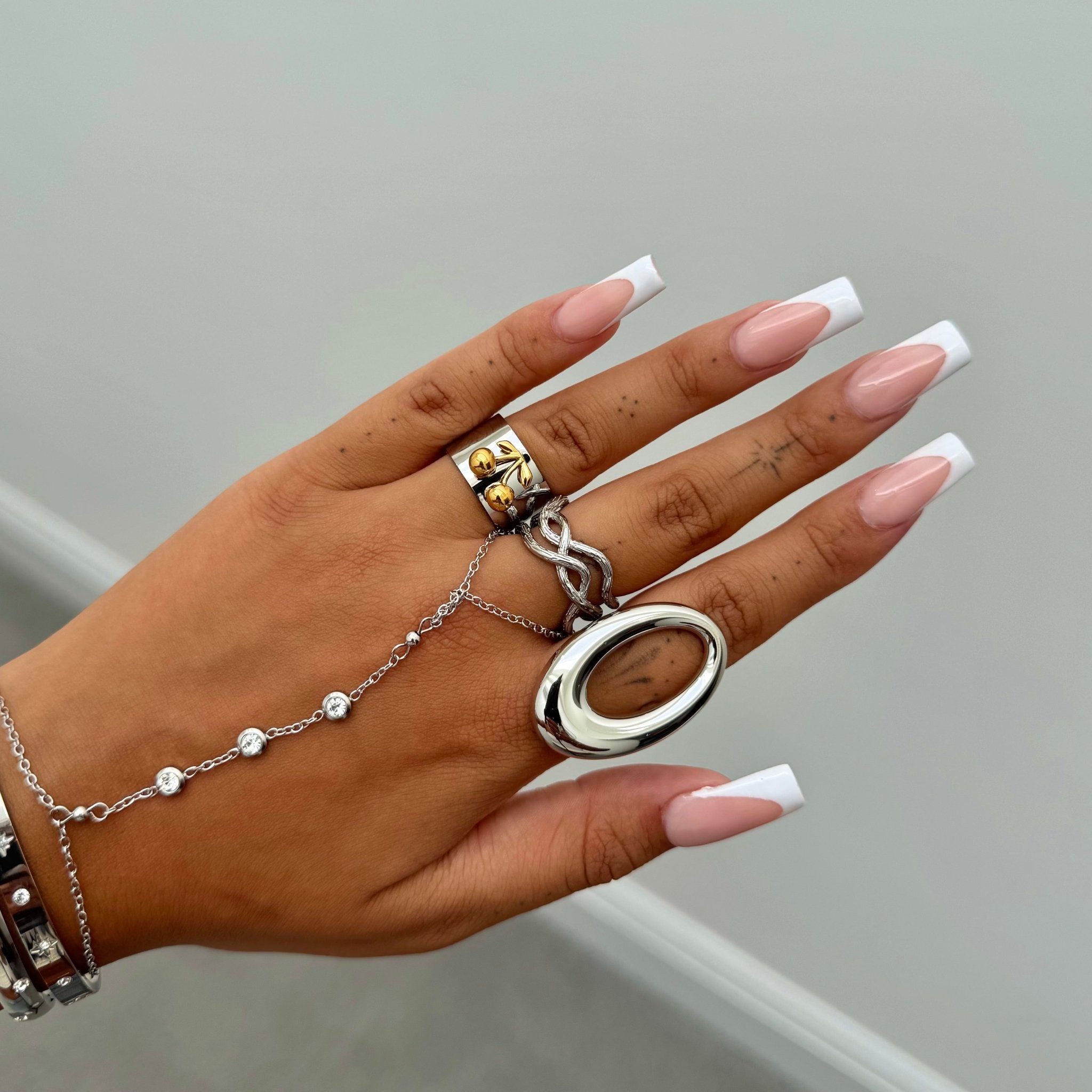 Silver Cherry Ring - ILLUSIVE JEWELS
