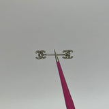 Silver Diamanté C Nipple Bars - ILLUSIVE JEWELS