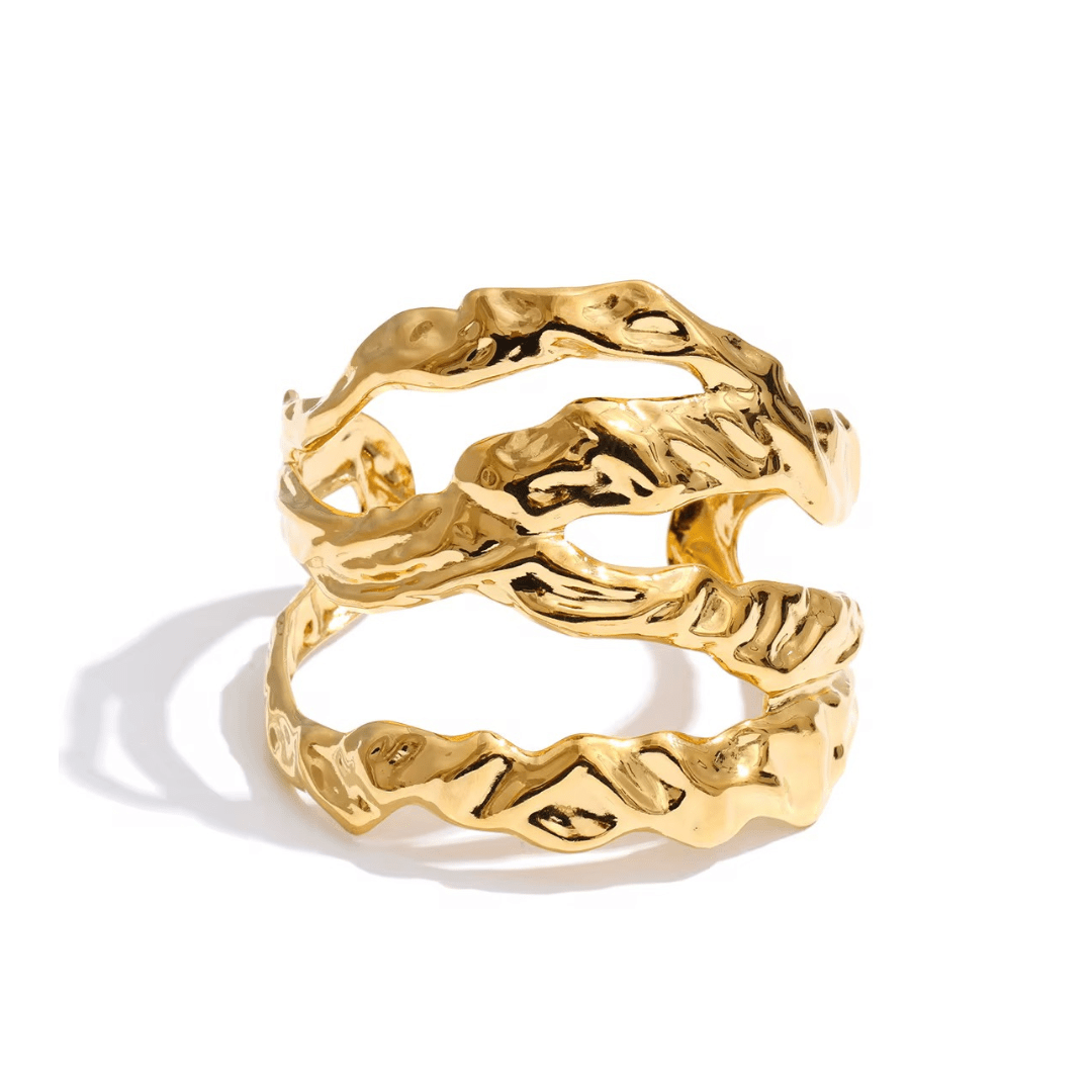 Sloane Gold Bangle - ILLUSIVE JEWELS