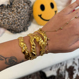 Sloane Gold Bangle - ILLUSIVE JEWELS